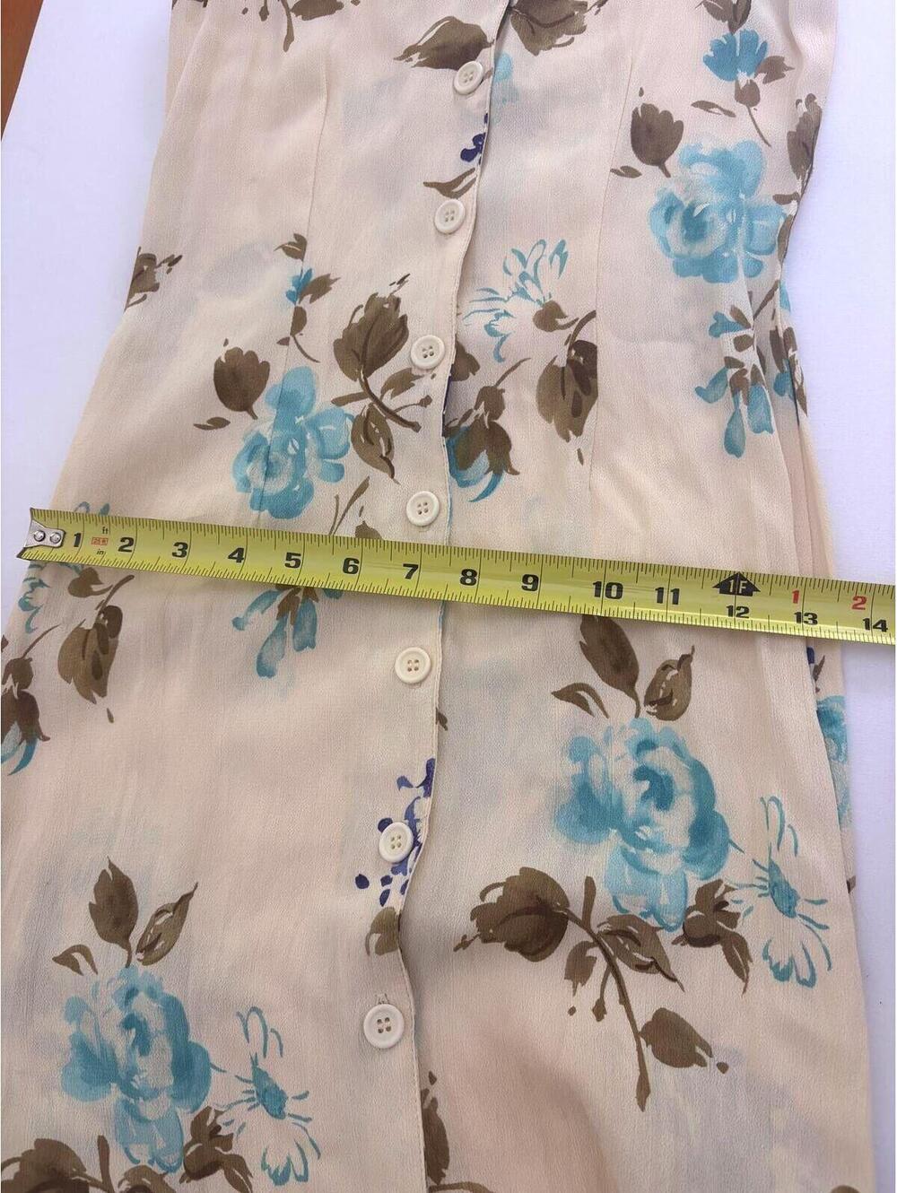 90's cottagecore grunge casual maxi summer dress XS - Picture 7 of 8